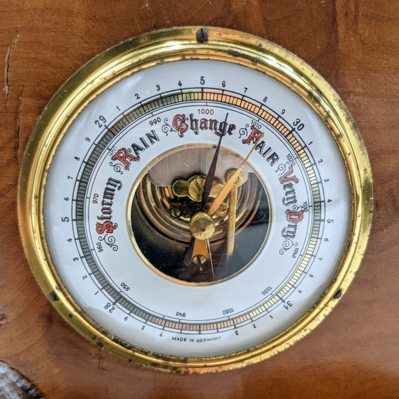 ✨SOLD✨ VTG Redwood Barometer W Germany Handmade - Picture 2 of 6